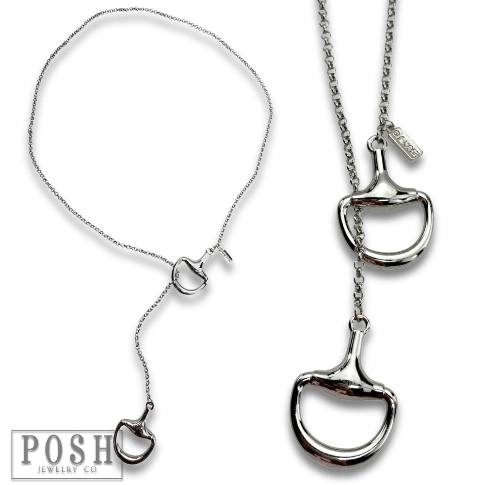 Snaffle Bit Lariat Necklace