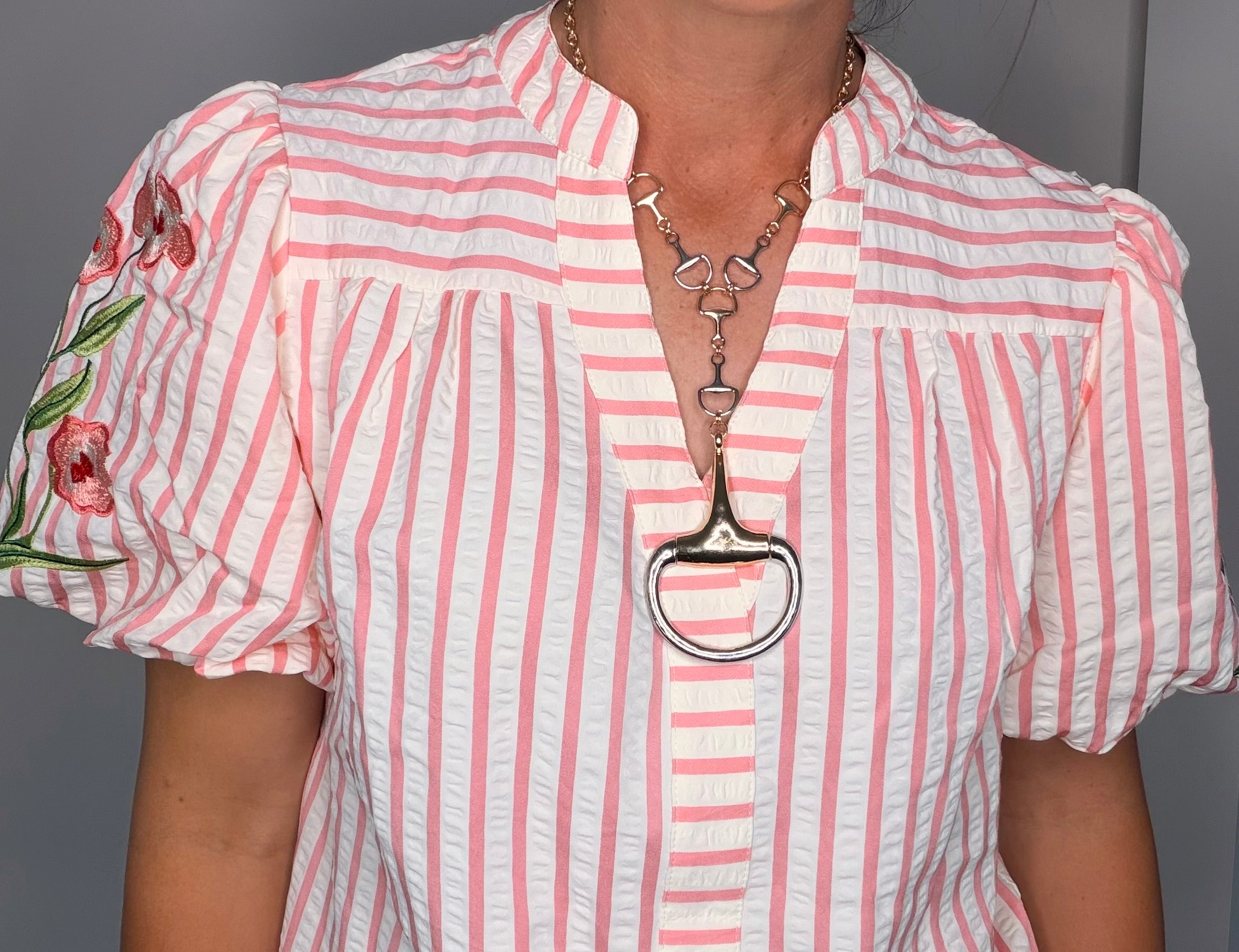 The Two-Tone Snaffle Necklace