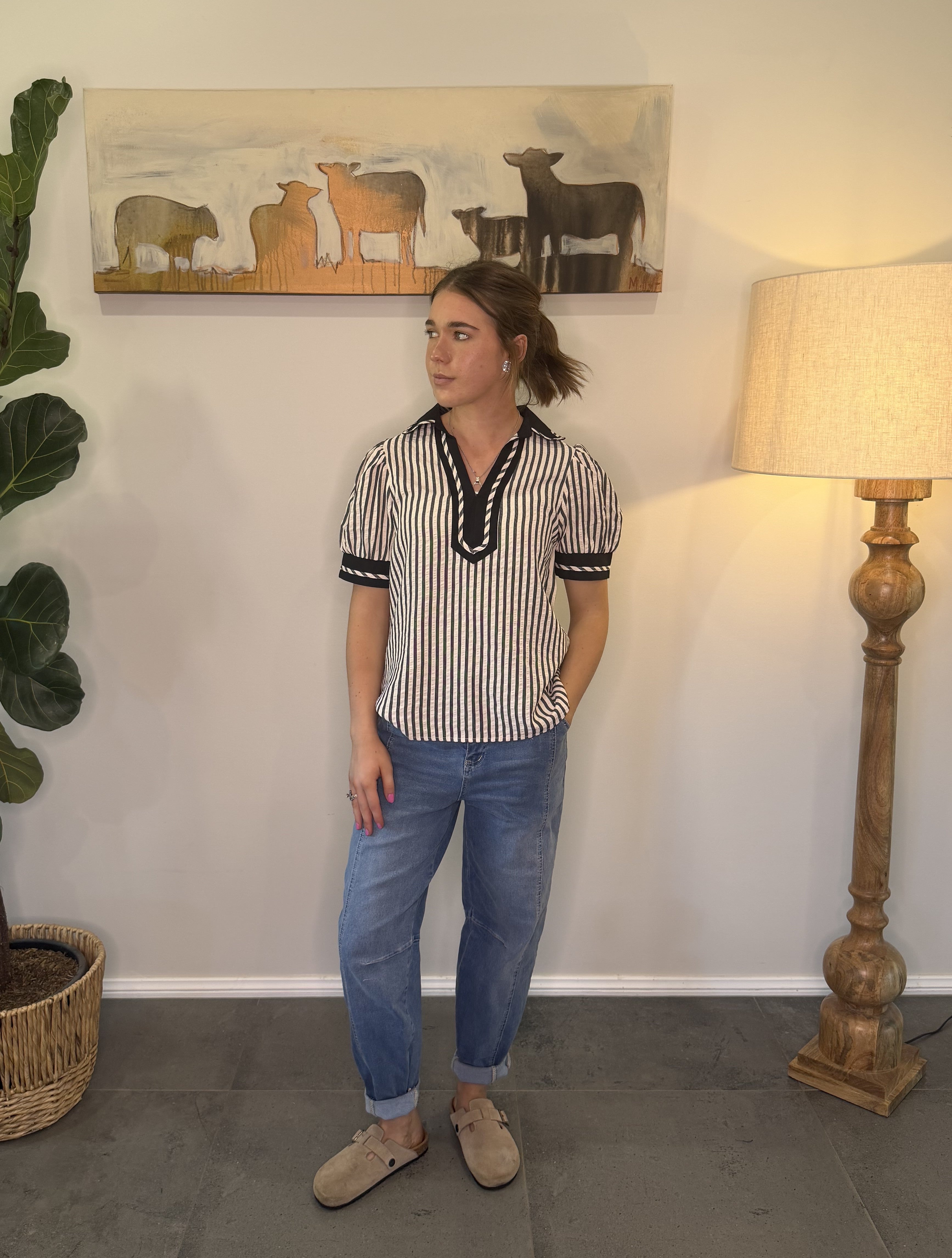 Betty Striped Blouse